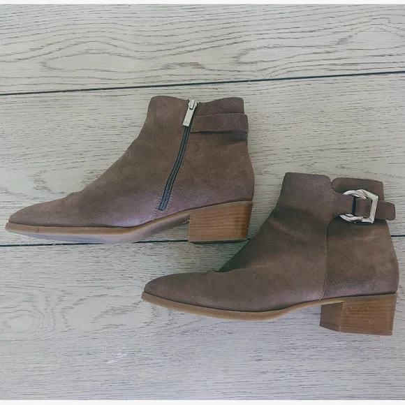 Aquatalia Women's Faria Weatherproof Bootie, Taupe, Italian Leather - Picture 2 of 4